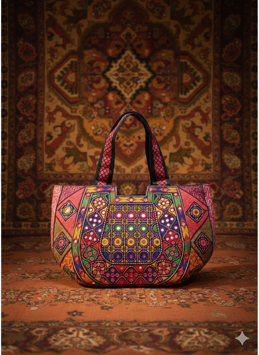Vibrant Pink Tribal Bag