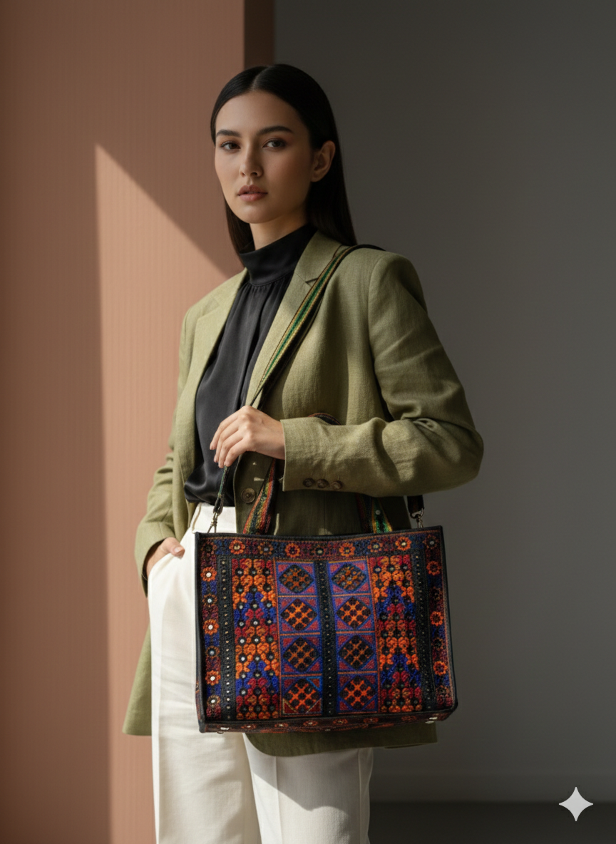 Traditional Mirror Work Shisha Bag