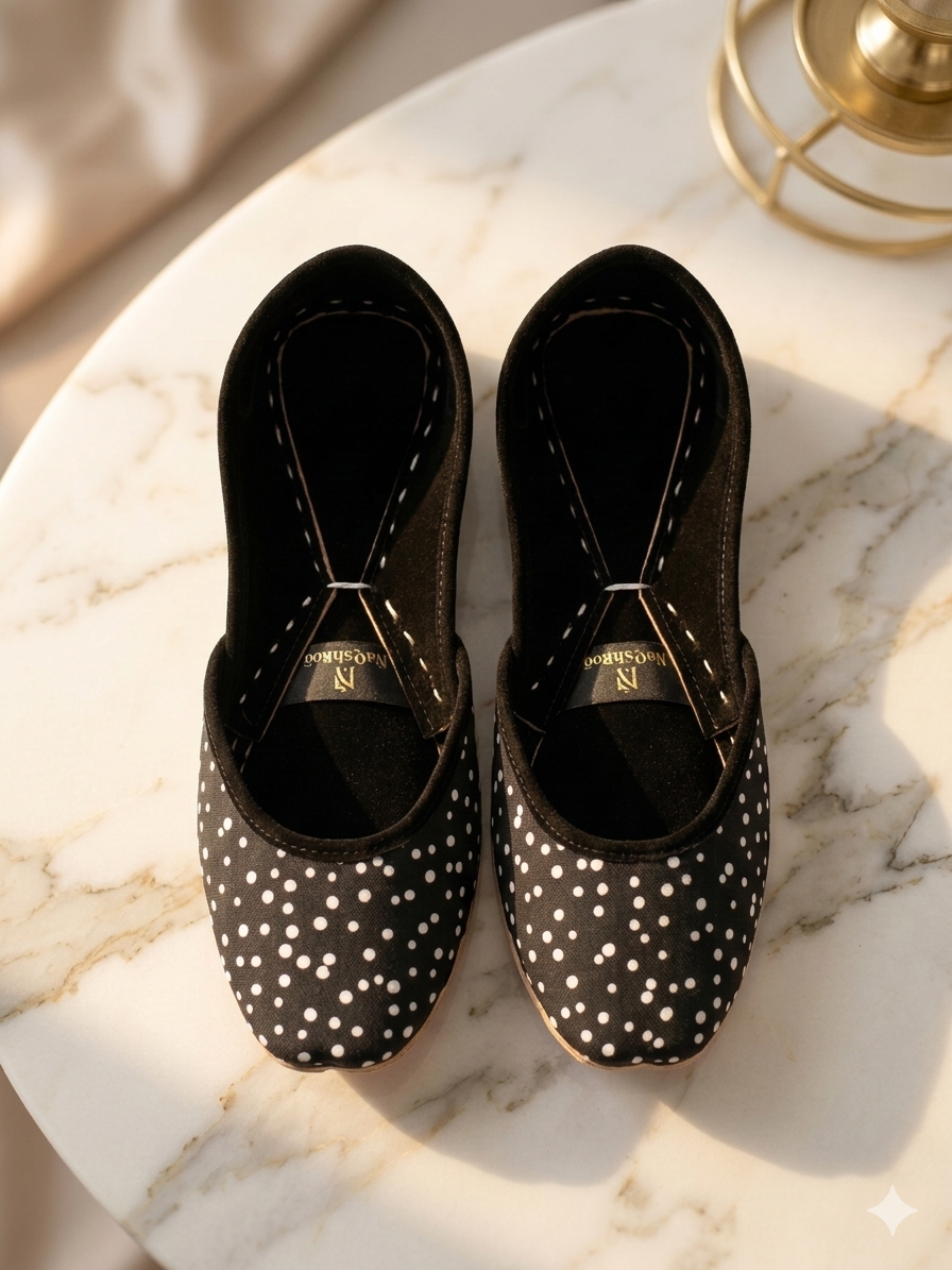 Royal Palace Black Khussa