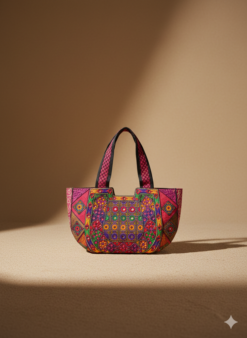 Vibrant Pink Tribal Bag