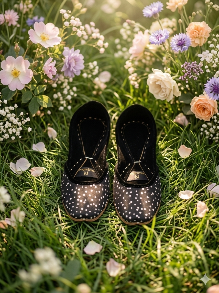 Royal Palace Black Khussa