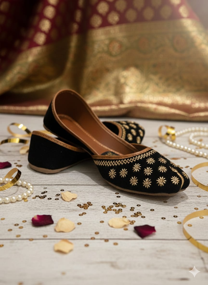 Tale Black Khussa