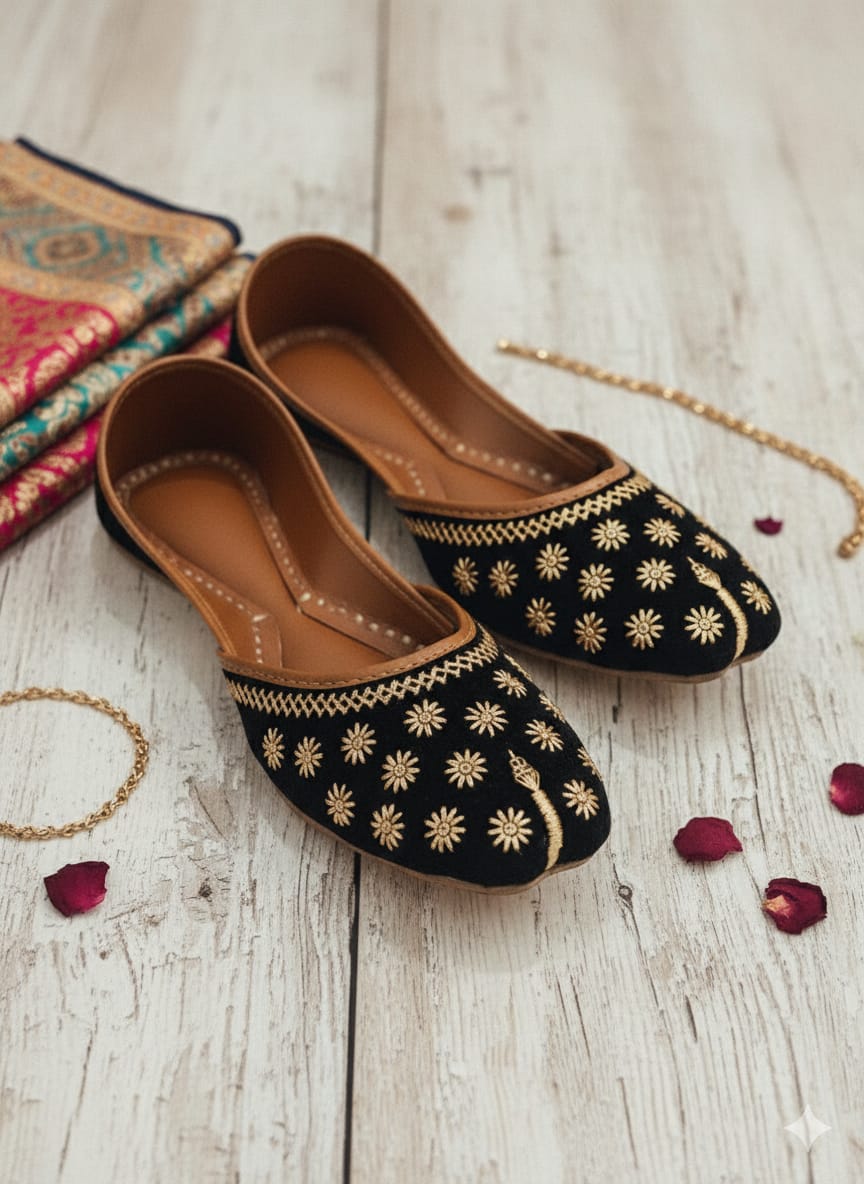 Tale Black Khussa